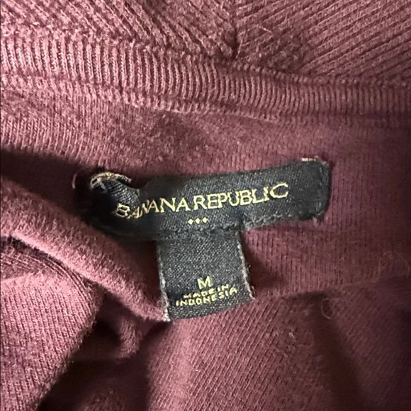 Banana Republic Plum Henley Sweatshirt Size M - Picture 6 of 6